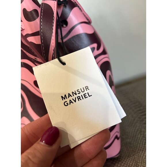 MANSUR GAVRIEL Mini Bucket Bag Leather Flamingo Pink - Picture 7 of 10